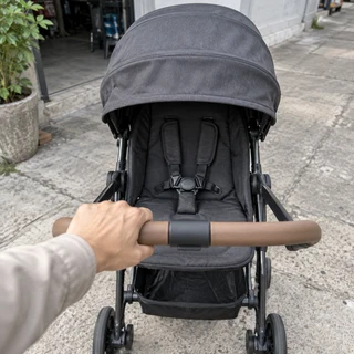 Collecting a stroller after repair